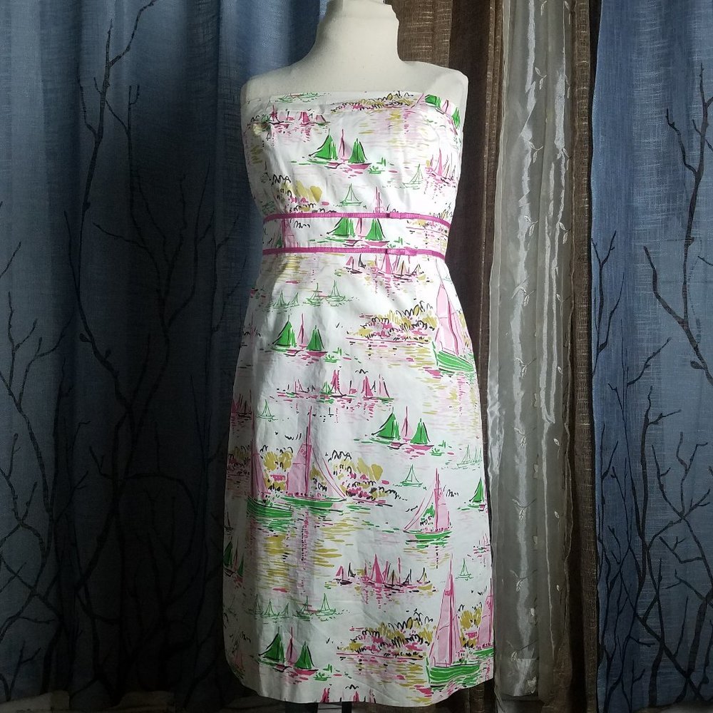 J.Crew Strapless Sailboat Dress ⛵